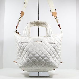 MZ Wallace Small Sutton Deluxe Tote - Pearl Metallic